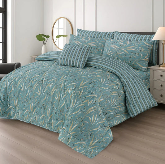 Premium Summer King Size Comforter Set - 7-Piece