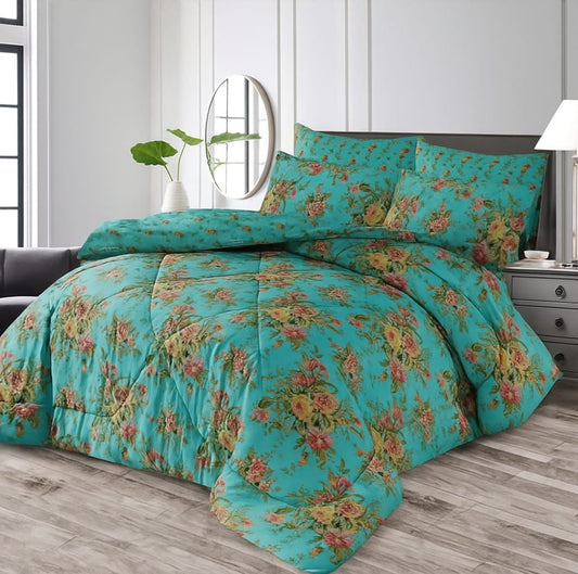 Premium Summer King Size Comforter Set - 7-Piece