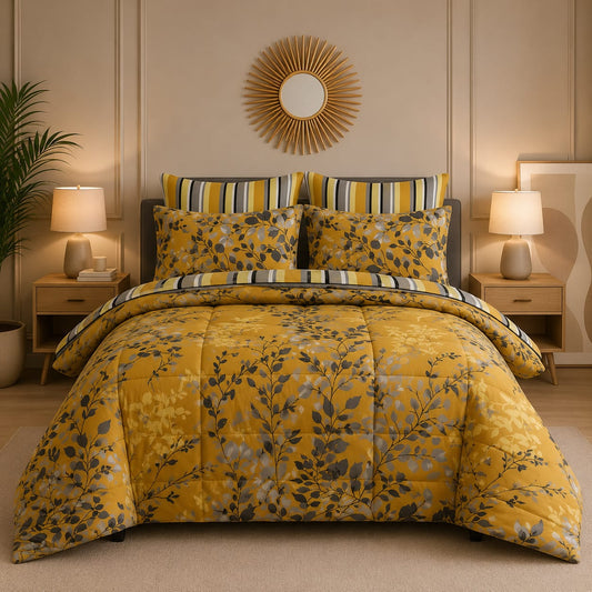 Premium Summer King Size Comforter Set - 7-Piece