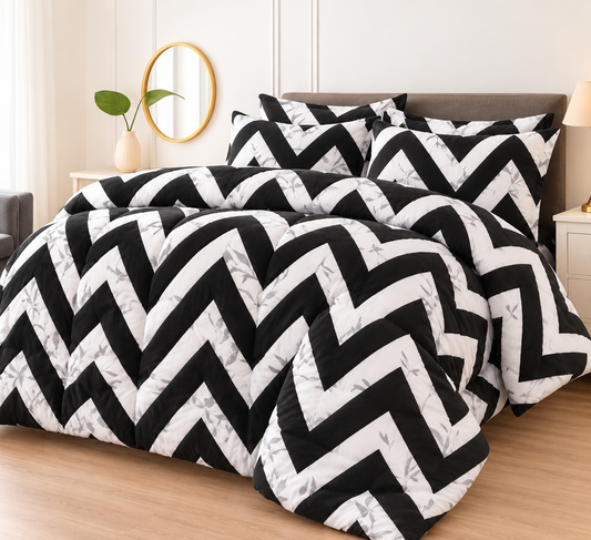 7 pc Winter Razai Set (Heavy Filling)