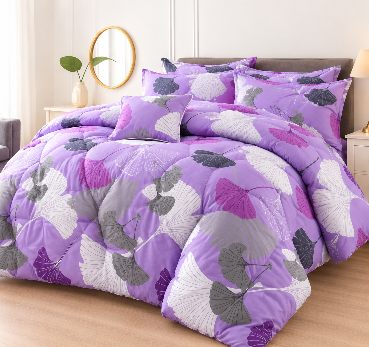 7 pc Winter Razai Set (Heavy Filling)