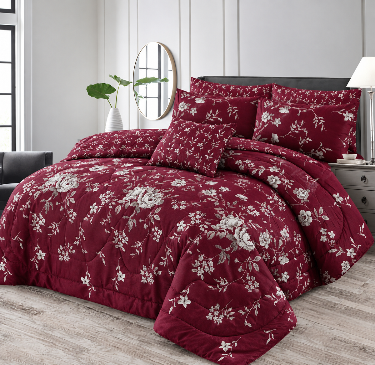 7 pc Winter Razai Set (Heavy Filling)