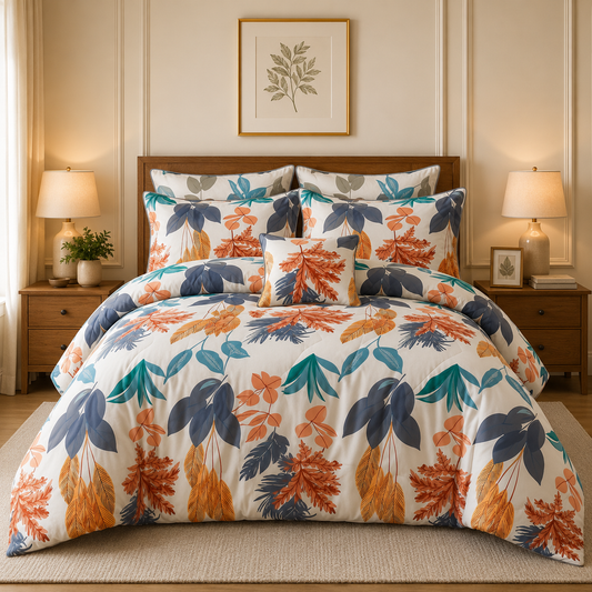 Premium Summer King Size Comforter Set - 7-Piece