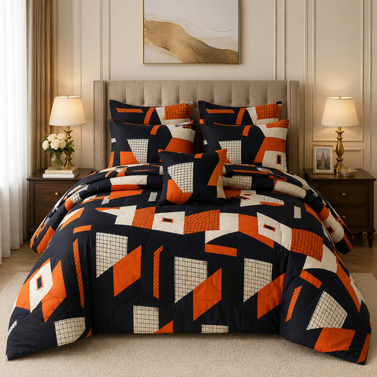 Premium Summer King Size Comforter Set - 7-Piece