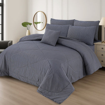 PREMIUM SUMMER KING SIZE COMFORTER SET - 7-PIECE