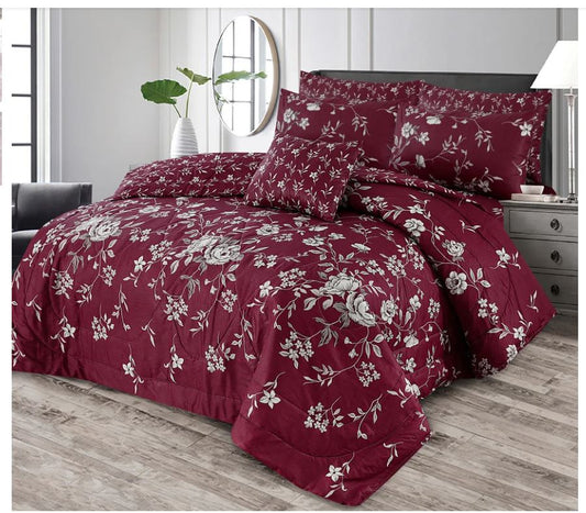 Premium Summer King Size Comforter Set - 7-Piece