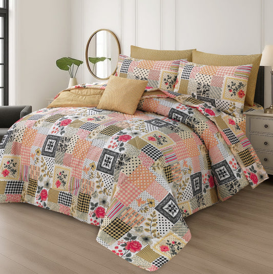 Premium Summer King Size Comforter Set - 7-Piece