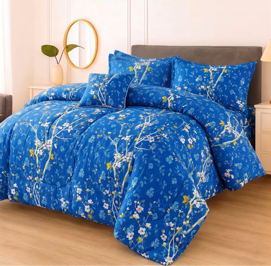 Premium Summer King Size Comforter Set - 7-Piece