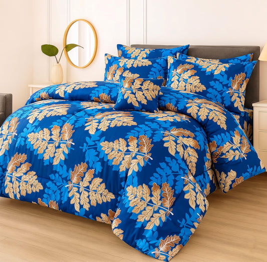 Premium Summer King Size Comforter Set - 7-Piece