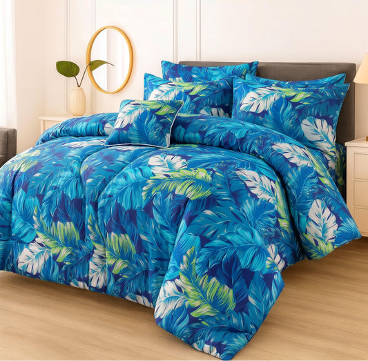 Premium Summer King Size Comforter Set - 7-Piece