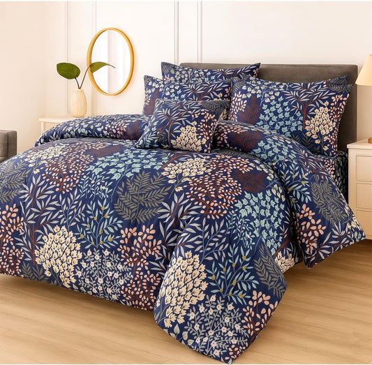 Premium Summer King Size Comforter Set - 7-Piece