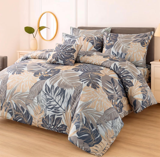 Premium Summer King Size Comforter Set - 7-Piece