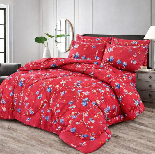 Premium Summer King Size Comforter Set - 7-Piece