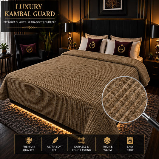 Luxury Bubble AC Blanket-Khaki Beige
