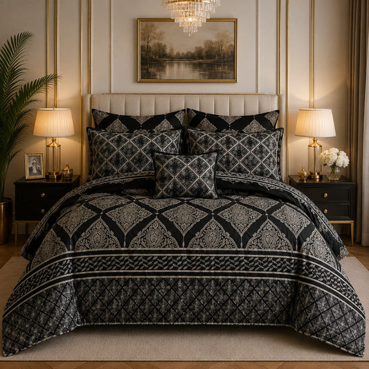 Premium Summer King Size Comforter Set - 7-Piece