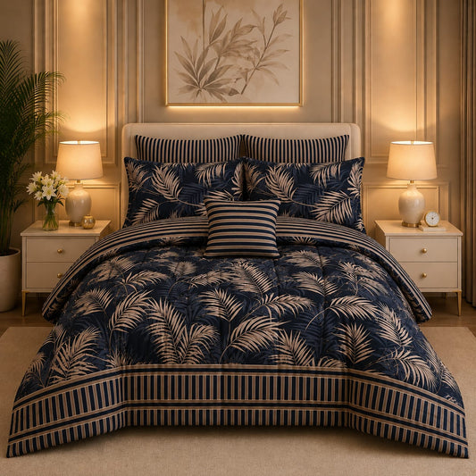 Premium Summer King Size Comforter Set - 7-Piece