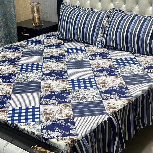 Frill King Size Bed Sheet Set-011