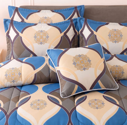 Premium Summer King Size Comforter Set - 7-Piece