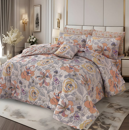 PREMIUM SUMMER KING SIZE COMFORTER SET - 7-PIECE