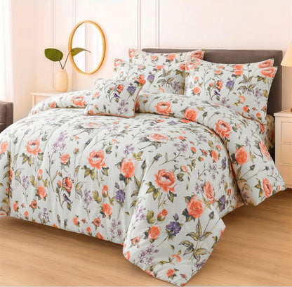 Premium Summer King Size Comforter Set - 7-Piece