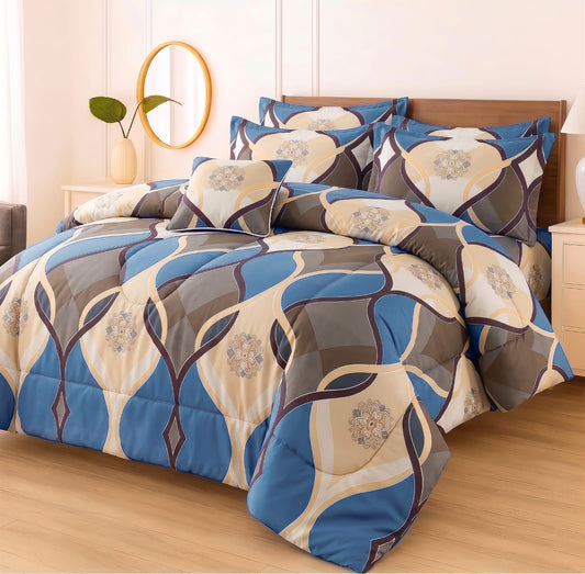 Premium Summer King Size Comforter Set - 7-Piece